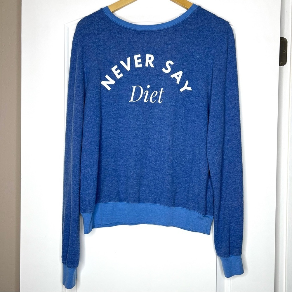 Wildfox never say diet long sleeve top size medium